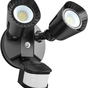 Black Outdoor Security Light. NEW